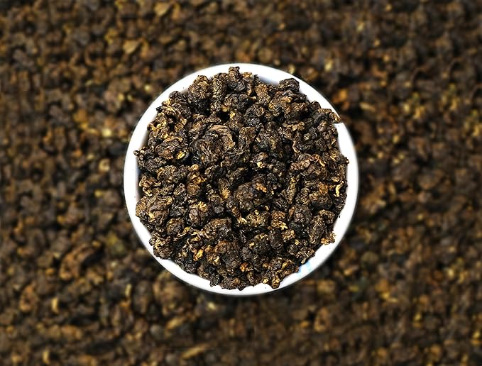 QuaZenTea GABA Oolong Tea Loose Leaf 3.5oz (100g) – Vietnamese High Mountain Oolong Smooth &amp Mellow with Roasted Fruit Aroma and Sweet Finish – Gabba Wu Long Tea for Natural Calm Focus &amp Rela