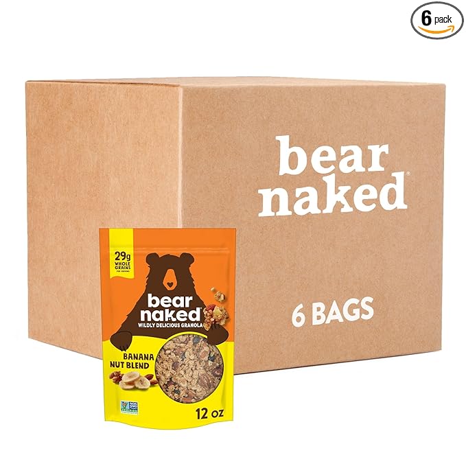 Bear Naked Granola Banana Nut Vegetarian and Non-GMO Project Verified 4.5lb Case (6 Count)
