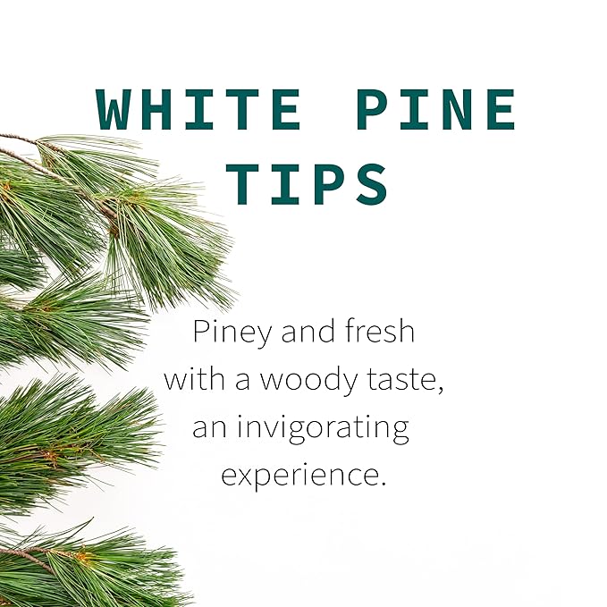 White Pine Needle Tea Wild-Harvested in Wisconsin | 6.0 oz | 85 Servings | Loose Leaf | Herbal Tea &amp Medicinal Herbs | Regenerative Farming | Single Source | Pinus strobus