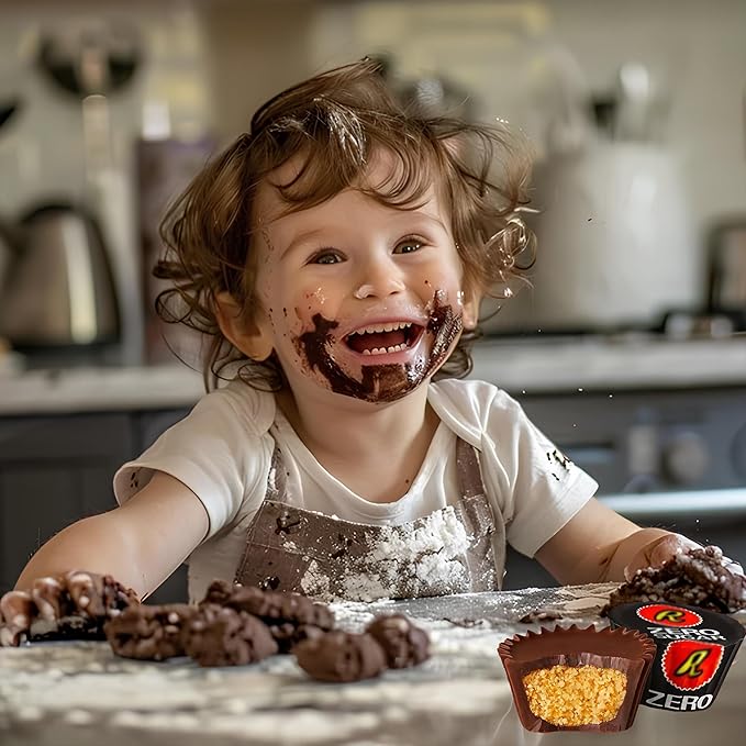 Zero Sugar ReeseDark Chocolate Peanut Butter Cups 2 Lb Sugar Free Individually Wrapped Peanut Butter Cups Treat Bulk Sugar Free Candy Keto Friendly Gluten Free Appx 130 Pieces