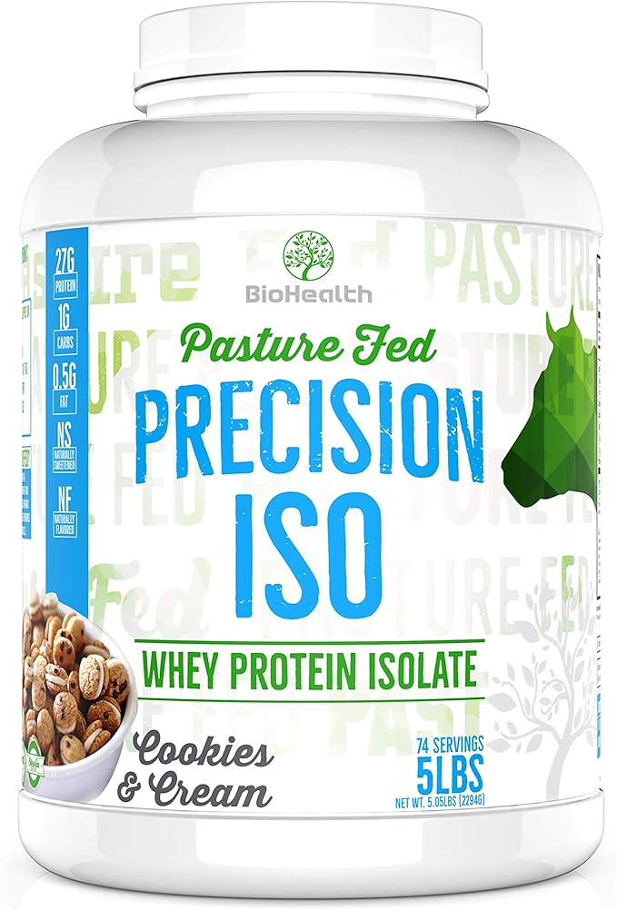 Precision ISO Cookies &amp Cream (5lb) | Premium Pasture Fed Whey Protein Isolate