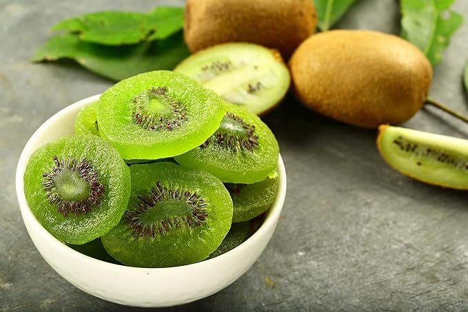 Farm Fresh Nuts Dried Kiwi Fruit Snacks 3Lb Bag – Kiwi Slices Fruit for Snacking Desserts Cocktails – Safely Sealed Bag for Prolonged Freshness – Long Shelf Life