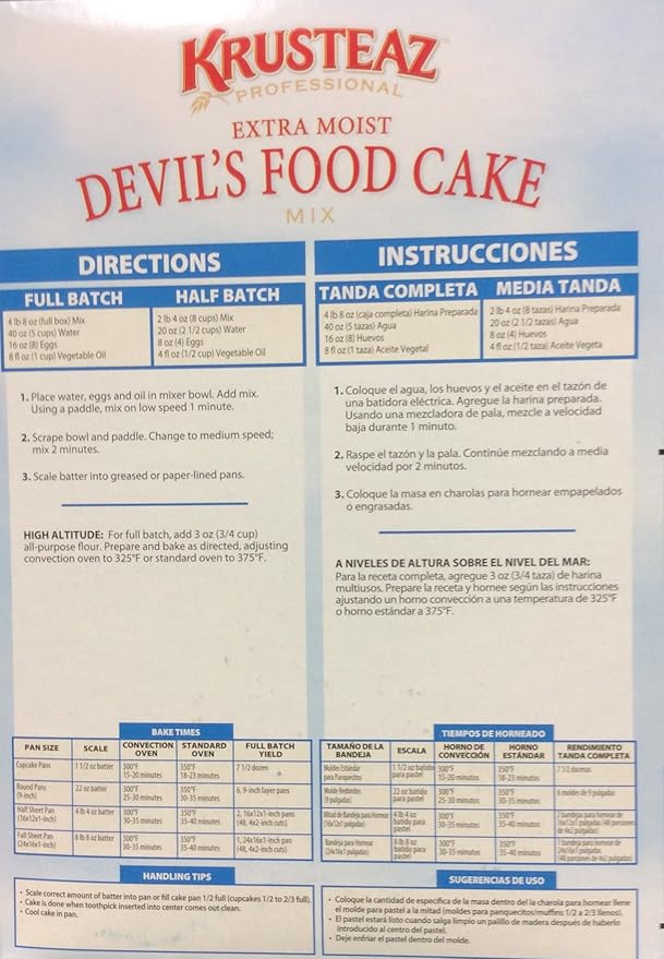 Krusteaz Cake Mix - Devil's Food 72-Ounce