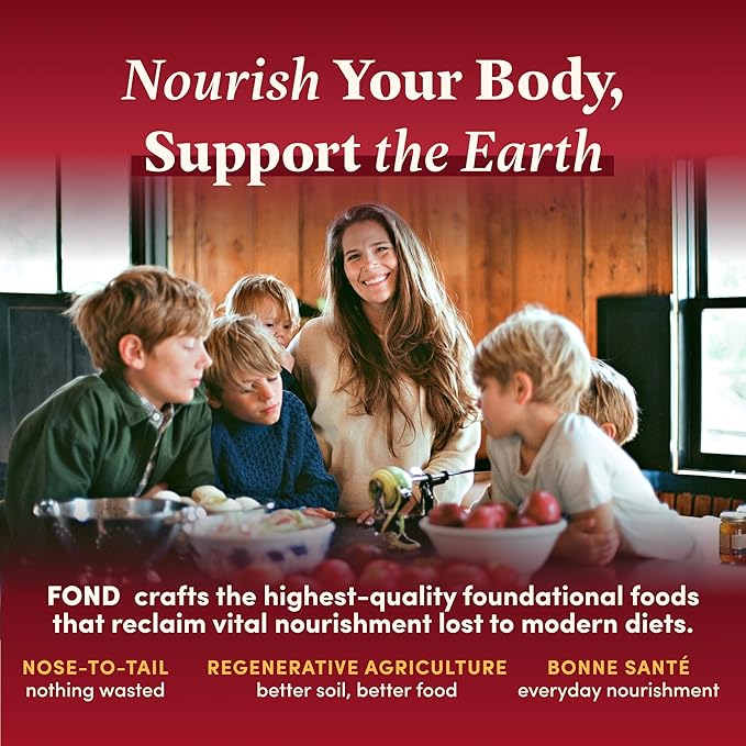 FOND Regenerative 100% Pork Lard for Cooking and Baking – 14oz Pure &amp Unflavored Rendered Lard Shelf‑Stable Pasture-Raised Pork Fat for Cooking Sautéing Roasting High Smoke Point Seed Oil‑Fre