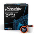 Brooklyn Beans Vanilla Skyline Gourmet Coffee Pods - Compatible with Keurig K Cup Brewers Including 2.0 Machines 40 Count Rich and Creamy Vanilla Flavored