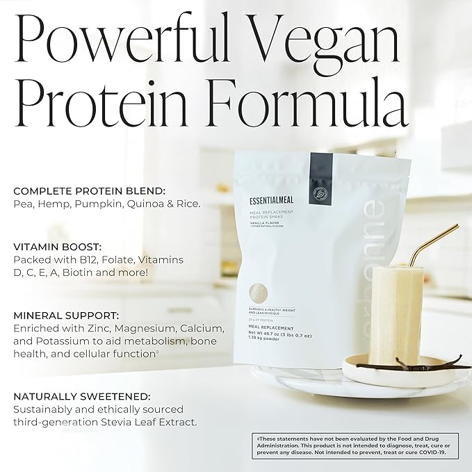 Arbonne EssentialMeal Meal Replacement Shake (Vanilla) with Sport Hydration Tropical Berry Electrolyte Powder
