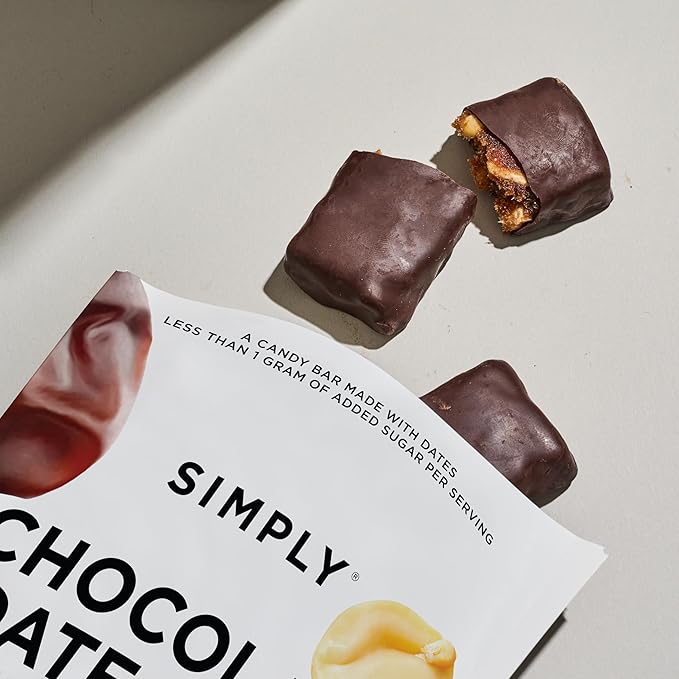 Simply Candy Bars | Chocolate Date Bar | Salted Peanut | Vegan + Non-GMO (4.5 oz (Pack of 3))