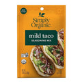 Simply Organic Mild Taco Seasoning Mix Gluten Free Certified Organic Kosher Vegetarian Pure Flavor for Tacos Stir-Fries Mexican Dishes and More | 1 Ounce (Pack of 1)