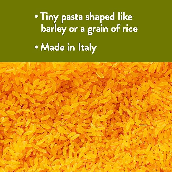 DeLallo Gluten Free Orzo Pasta 12 oz Bag (6 Pack) Made with Corn and Rice Flour Handcrafted in Italy Non-GMO All Natural Kosher