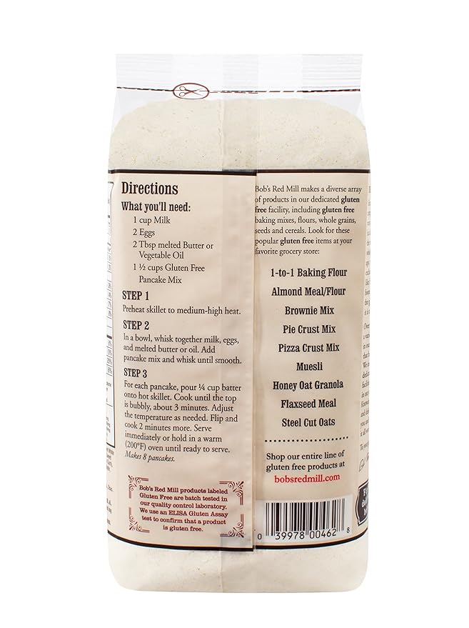 Bob's Red Mill Gluten Free Pancake Mix 22-ounce (Pack of 4)