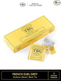 TWG Tea | French Earl Grey | Black Tea | Citrus Fruits &amp Blue Cornflowers | 15 Hand Sewn Cotton Tea Bags | Gift Set
