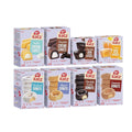 Katz Gluten Free 8pk. 2 Flavors Crème Cakes 2 Flavors Crème Cupcakes 4 Flavors Donuts. Free of Gluten Dairy Tree Nuts Peanuts Sesame and Soy. Kosher.