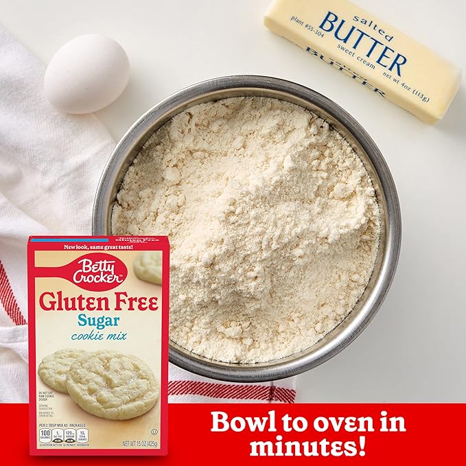 Betty Crocker Gluten Free Sugar Cookie Mix 15 oz. (Pack of 6)