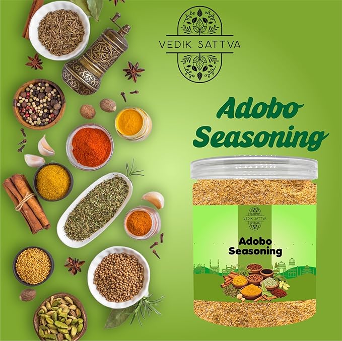 VEDIK SATTVA All Natural Adobo Seasoning 7.05 OZ / 200 GM | Set Of 1 Box
