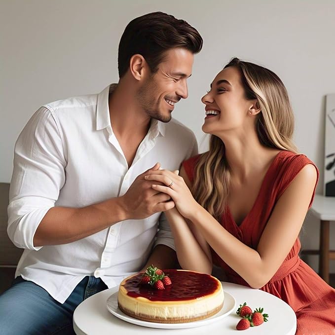 ANDY ANAND CHOCOLATIER Sugar Free Strawberry Cake 2 lbs - Gourmet Freshly Made All-Natural Ingredients No Preservatives Diabetic-Friendly Gift Boxed Dessert