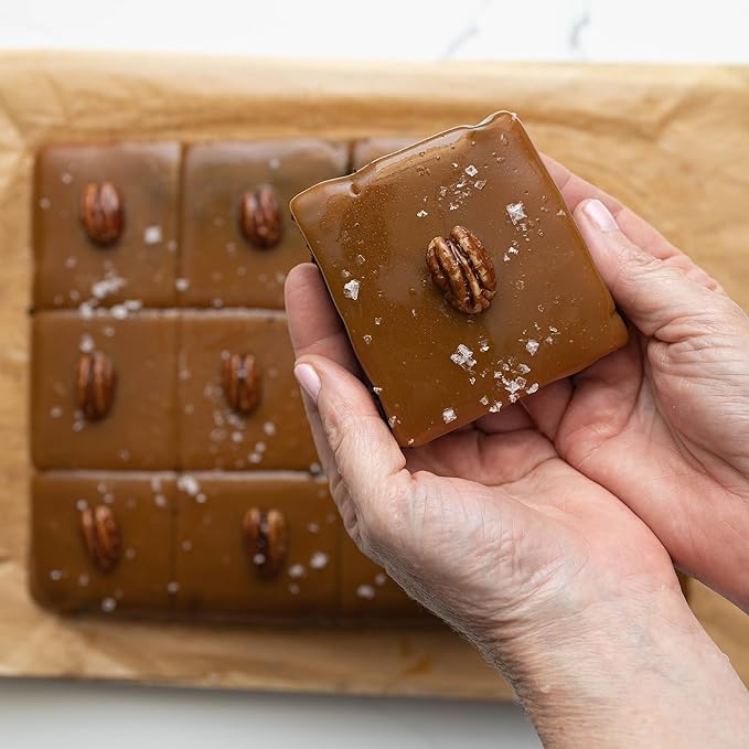 CrumbleCrate Salted Caramel Turtle Brownies DIY Baking Kit | Gourmet Brownie Making Set for Adults | Pre-Measured Ingredients &amp Tools | Dessert Gift