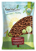 Food to Live Organic Dry Roasted Almonds 5 Pounds – Non-GMO Unsalted Vegan Keto Paleo Kosher Bulk High in Protein Dietary Fiber Vitamin E Copper Manganese Magnesium and Riboflavin.