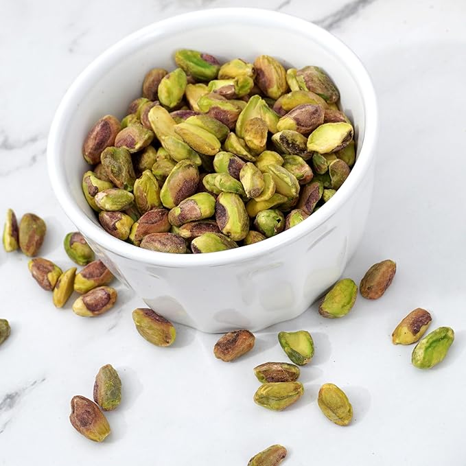 Pistachios Shelled Raw Unsalted 1 Pound Bag No Shell Pistachio Nuts 16 Ounce Bulk Bag