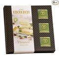 Babbi Viennesi Pistachio Flavor 9 Pieces Italian Cream-Filled Wafer Cookies Thin Vanilla Wafers Covered in Chocolate Perfect for Gift Giving
