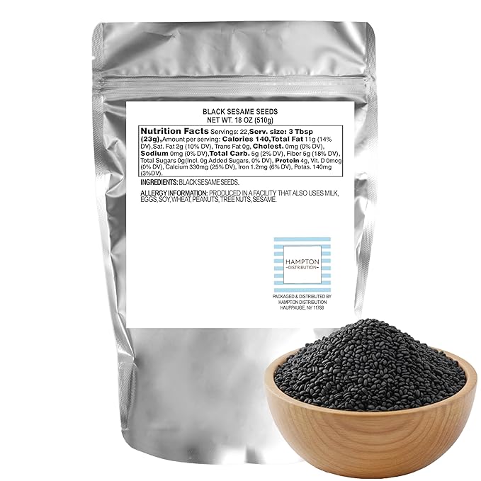 Black Sesame Seeds 18 Ounce Bag The Hampton Popcorn &amp Candy Company