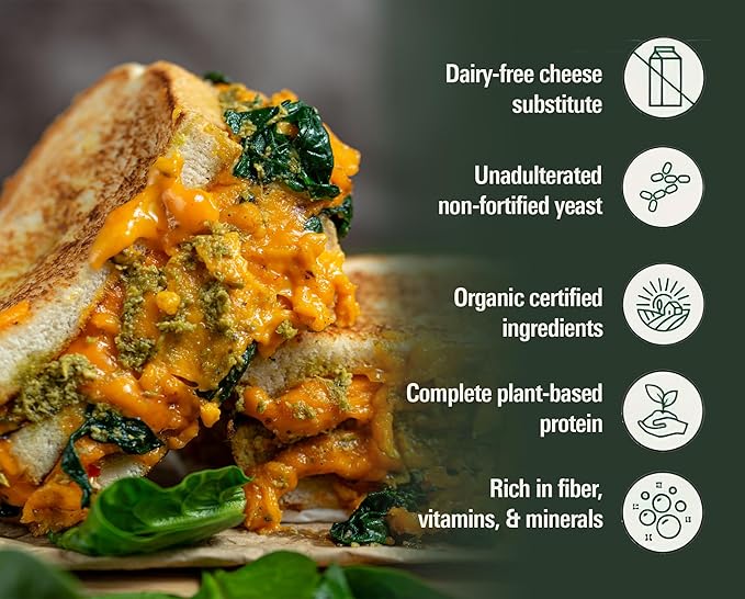 Gloriously Noochy Licious - Premium Vegan Cheese Alternative | Nutritional Yeast Flakes | Non-GMO Gluten-Free Dairy-Free Low-Calorie | Ideal for Vegan Mac &amp Cheese Pizza Sauces &amp More - 1