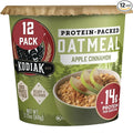 Kodiak Cakes Instant Protein Apple Cinnamon Oatmeal in a Cup 2.12oz (Pack of 12)