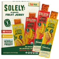 SOLELY - Organic Mango &amp Organic Pineapple Fruit Jerky (10 Mango 6 Pineapple) - Real Fresh Fruit Strips - Healthy Snacks for Adults &amp Kids - Non GMO Vegan Snacks Shelf Stable - 12 Strips (0