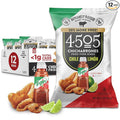 4505 Tajin Seasoned Chicharrones Fried Pork Rinds - Chile Limon Mild Flavored Pork Skins - Low Carb Gluten-Free Protein Snack - 2.7oz (Pack of 12)