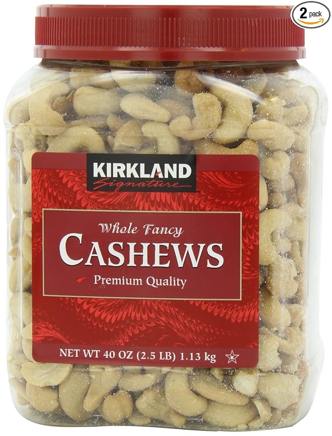 Kirkland Signature Cashews 40 oz (2 Units)