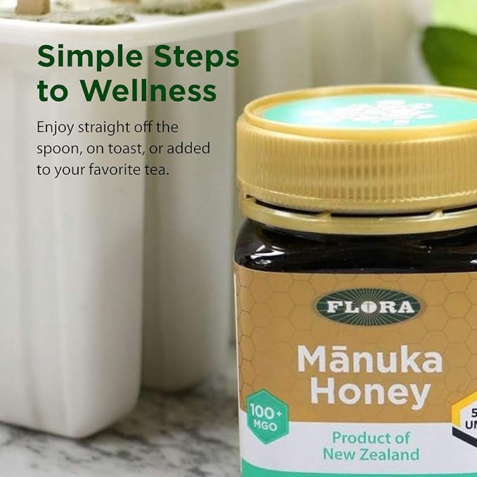 FLORA - Manuka Honey MGO 100+ UMF 5+ Sustainable Traceable 17.6 Oz