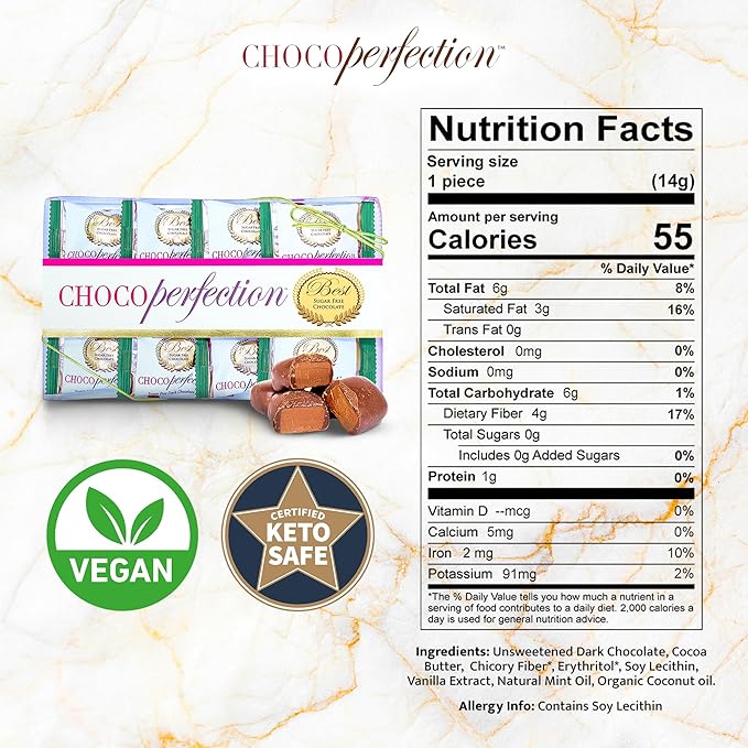 ChocoPerfection Sugar Free Dark Mint Truffles