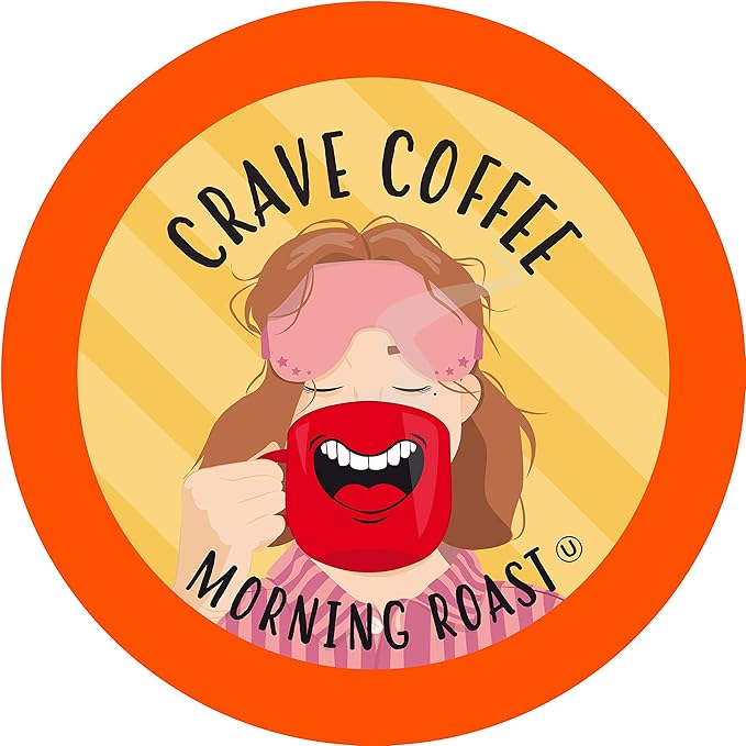 Crave Beverages Morning Light Roast Coffee Pods for Keurig K Cup Brewers 100 Count
