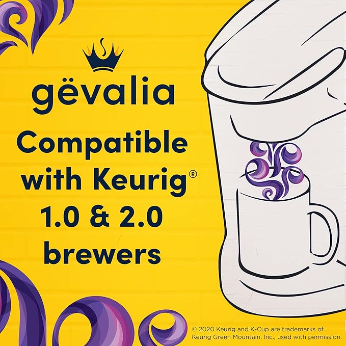 Gevalia Majestic Roast Bold Dark Roast K‐Cup Coffee Pods 12 ct. Box