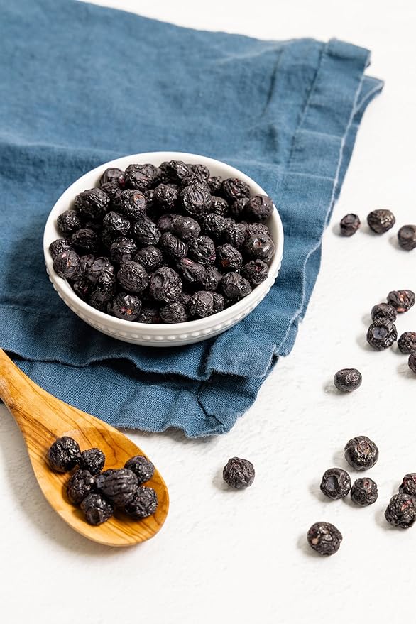 Crunchies Freeze-Dried Fruits 100% All Natural Crispy Fruit Non GMO and Kosher Resealable Freeze Dried Fruit Snack Packs Pack of 6 (Blueberries)