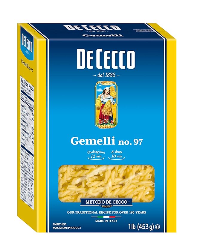 De Cecco Semolina Pasta Variety Pack 1 Penne Rigate 1 Orecchiette &amp 1 Gemelli (3 Count of 16 oz Each) 48 oz 1 Pound (Pack of 1)