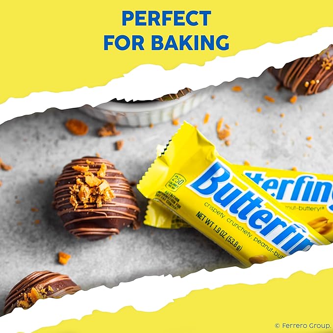 Butterfinger Full Size Candy Bar 18 Count Crispety Crunchety Peanut-Buttery On-The-Go Sweet Treat 1.9 oz Each