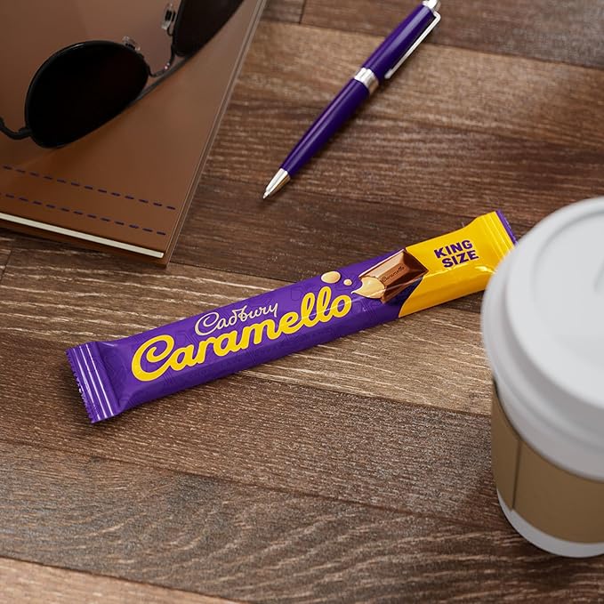 CADBURY CARAMELLO Milk Chocolate Caramel King Size Candy Bars 2.7 oz (18 Count)