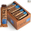 David Bronze High Protein Bars - Cookie Dough Caramel Chocolate Crunch Flavor - 0g of Sugar Low Carb Gluten Free - 20g of Protein 150 Calories - On-The-Go Snack Pack of 12