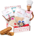 Baketivity Kids Baking DIY Activity Kit - Bake Delicious Healthy Granola Bars with Pre-Measured Ingredients – Best Gift Idea for Boys and Girls Ages 6-12 – Includes Free Hat and Apron