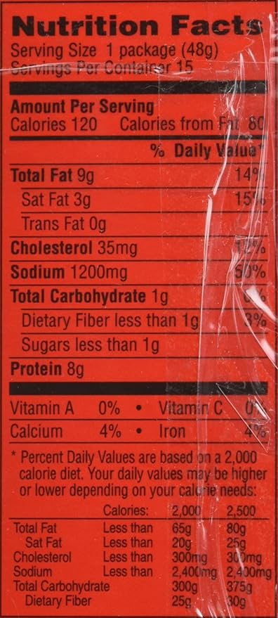 PENROSE FIRE CRACKER GIANT RED HOT SAUSAGE 15 Count (Pack of 1)