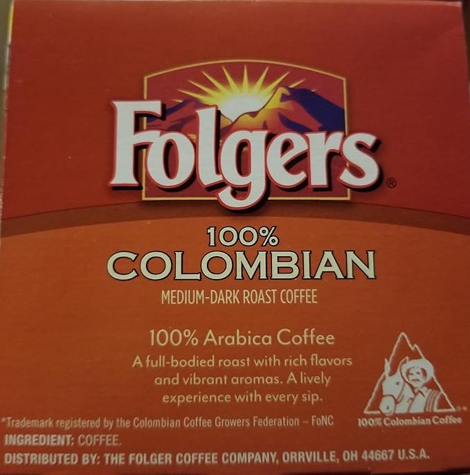 Folgers Gourmet Selections Keurig Brewed Medium Dark KCup12 ct Lively Columbian 12 Count