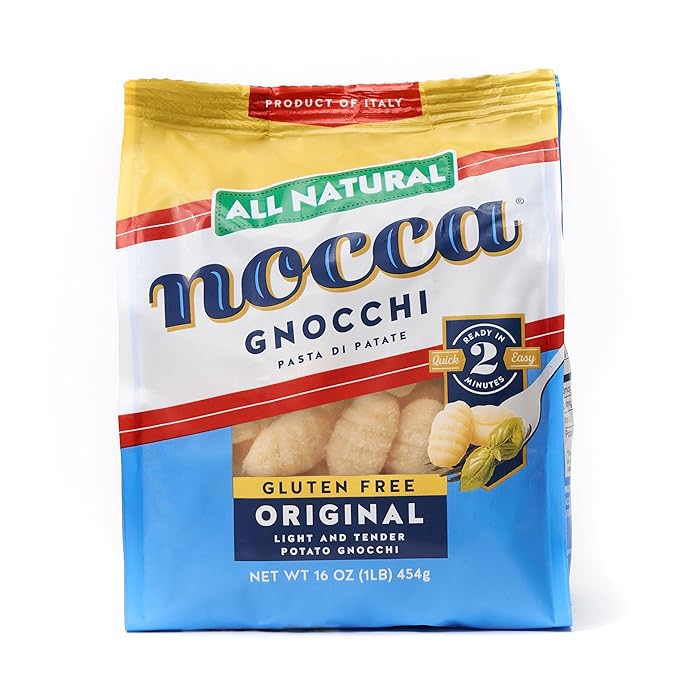 Nocca Gnocchi All Natural Original Gluten Free Gnocchi 16 Ounce (Pack of 6) Potato Dumpling Pasta
