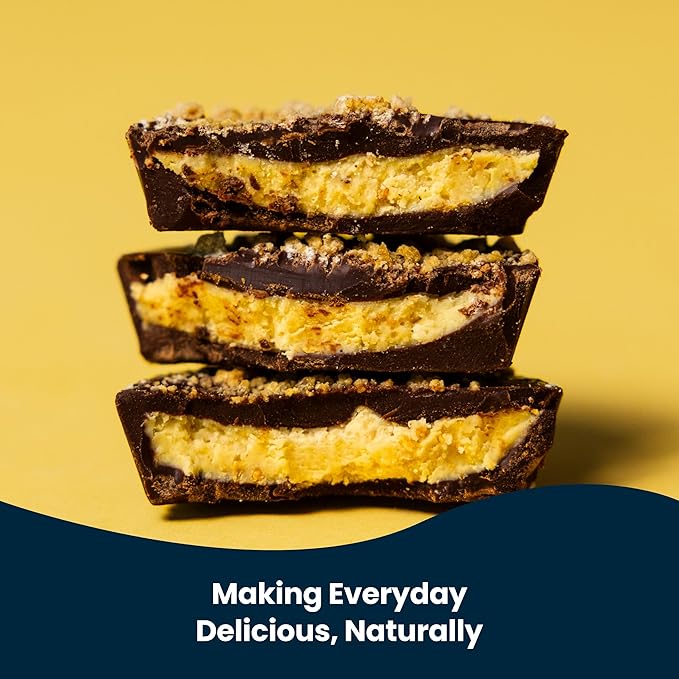 Chocxo Dark Milk Coconut Caramel Cookie Cups - Lower Sugar Organic NonGMO Keto Gluten Free Kosher. 58% Cacao No Artificial Sweeteners/Sugar Alcohols 3.45 oz (Pack of 6)