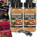 Blackstone Whiskey Burger Seasoning – Gourmet Griddle Premium Barbecue Rub 4 Pk (38.4 oz) + BBQ Masters &amp Opener (6 Items)!