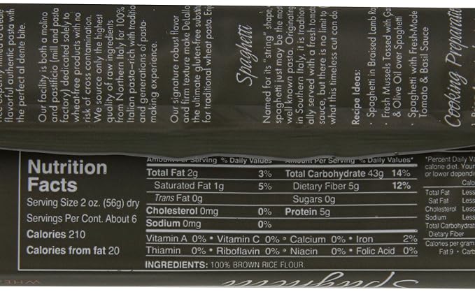 DeLallo Gluten Free Brown Rice Spaghetti 12 Ounce (Pack of 12)