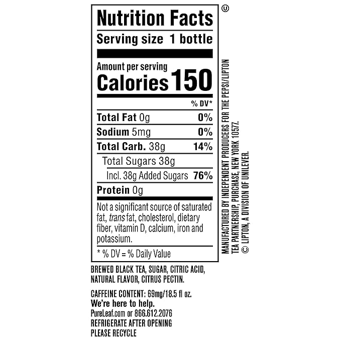 Pure Leaf Iced Tea Bottle Peach 222 Fl Oz (Pack of 12)