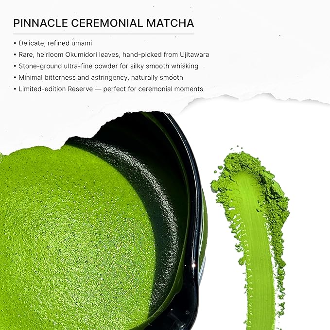 FKRO Pinnacle Reserve Ceremonial Matcha Green Tea Powder | Ujitawara Japan | Single-Cultivar Okumidori | 1st Harvest Single Origin | Flown in Fresh from Uji Japan Every Month (30g/1.06oz)