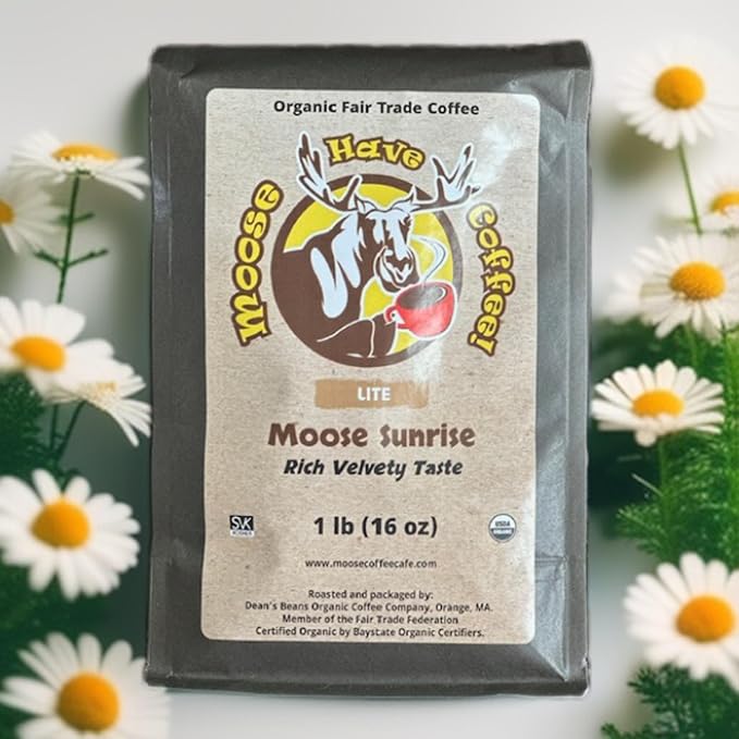 MOOSE HAVE COFFEE! ORGANIC WHOLE BEAN COFFEE – MOOSE SUNRISE COFFEE-MS1