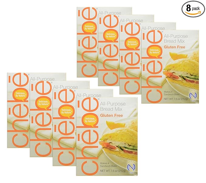Chebe Bread All-Purpose Mix Gluten Free 7.5-Ounce Bags (Pack of 8)