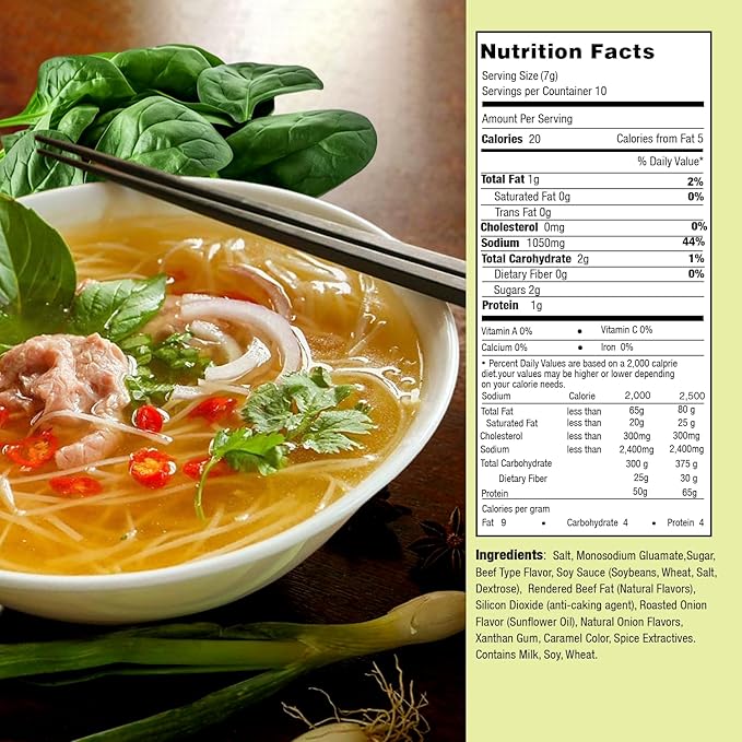 Essence of Lotus Instant Beef Pho Soup Mix — Ready-to-Eat Flavorful Restaurant-Quality Pho broth Made in the US (Beef Pho Soup Mix 12-Pack)